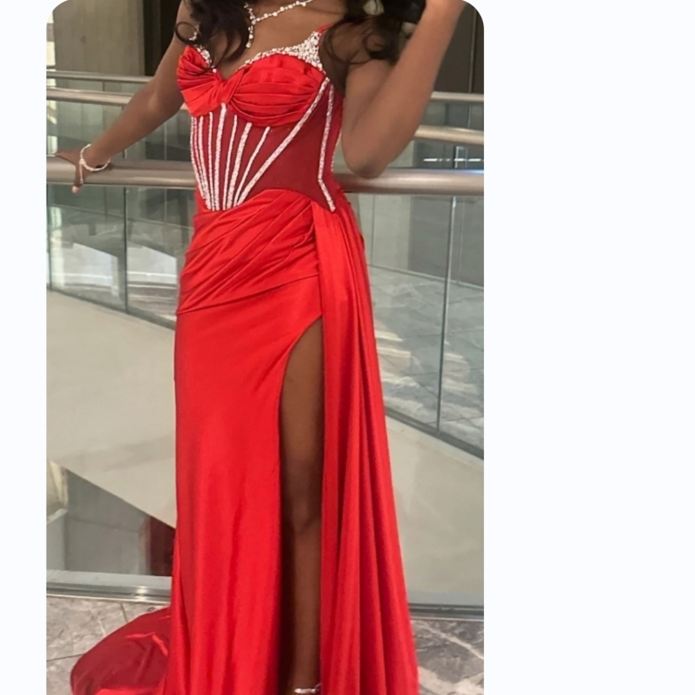 Jovani Striking Red Prom Dress